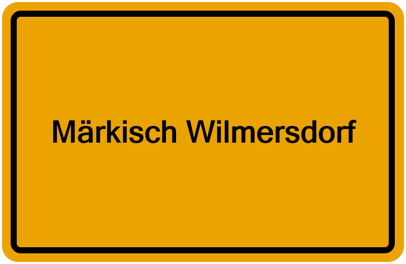 Handelsregisterauszug Märkisch Wilmersdorf
